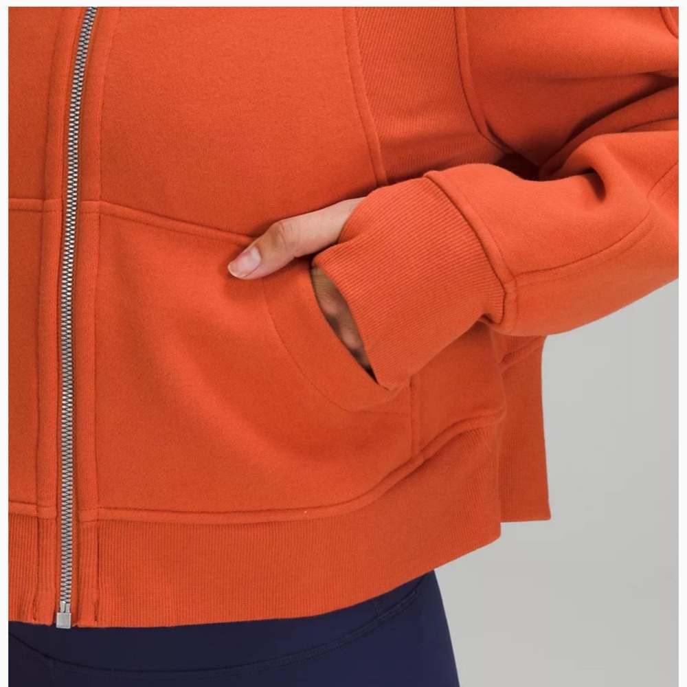 🧡LULULEMON OVERSIZED SCUBA FULL ZIP HOODIE/JACKET-CANYON ORANGE-XL/XXL🧡 - Picture 5 of 8